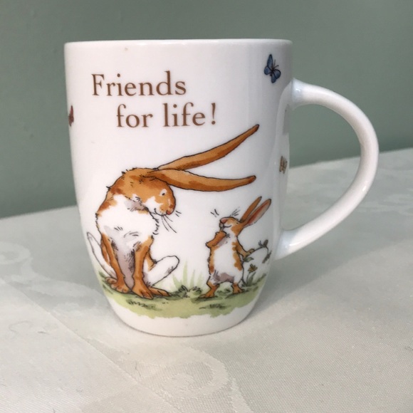 Friends for Life Bunny Butterfly Mug. - Picture 2 of 6